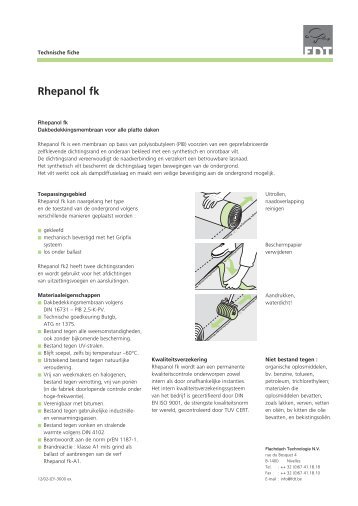 Rhepanol fk - FDT