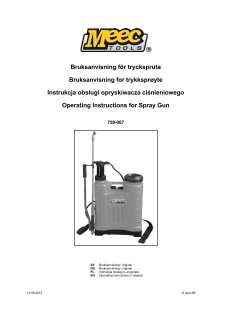 Instrukcja obsługi (433.6 KB - pdf) - Jula