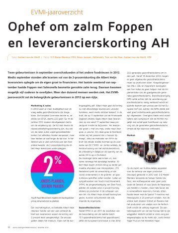 Ophef om zalm Foppen en leverancierskorting AH - EVMI