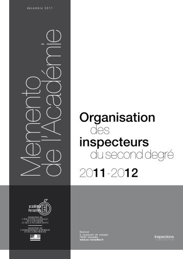 Secteurs d'inspection des IA-IPR