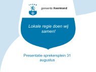 Integraal Veiligheidsbeleid Roermond - Gemeente Roermond