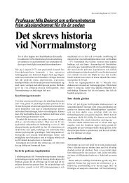 Det skrevs historia vid Norrmalmstorg - Nils Bejerot