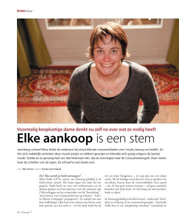 Interview met Alina Nube - Genoeg