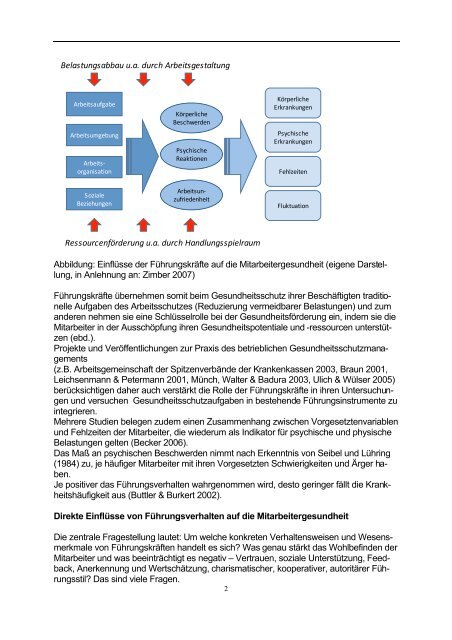 Führungsverhalten und Mitarbeitergesundheit - BVPG