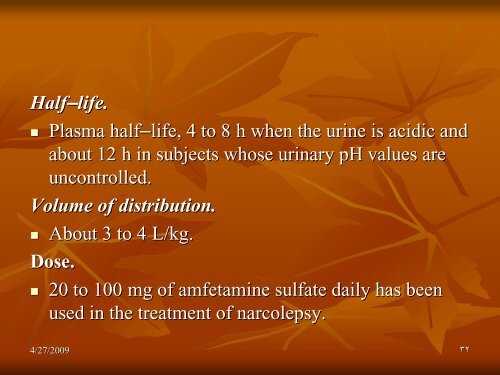 Amphetamine and Related Drugs