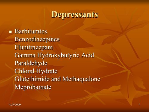 Amphetamine and Related Drugs