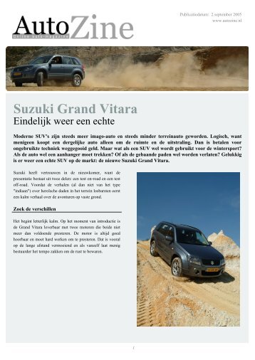 Autozine - Suzuki Grand Vitara - Autozine.eu