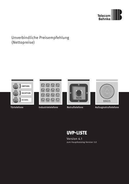 Uvp-Preisliste - Telecom Behnke