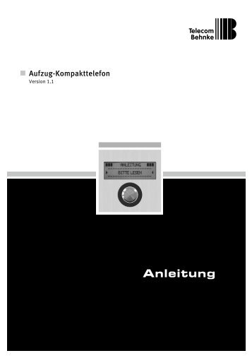 Anleitung V 1.1 - Telecom Behnke