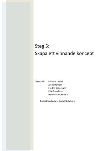 Steg 5: Skapa ett vinnande koncept - IKOT.se