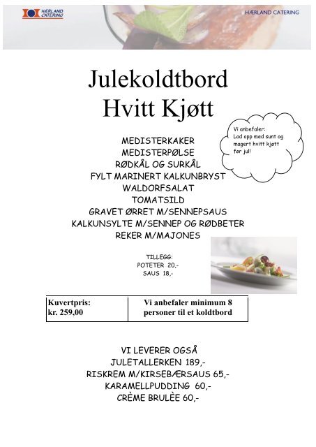 NYTT! - Hærland Catering