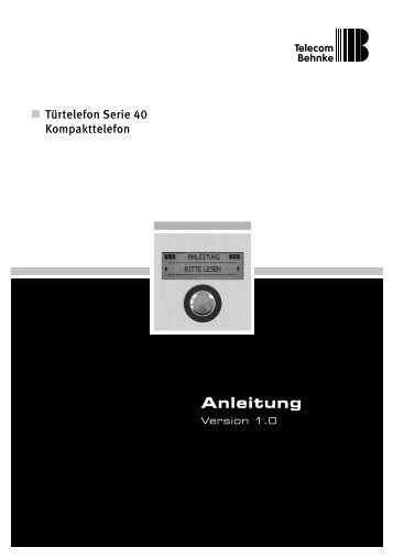 Anleitung - Telecom Behnke