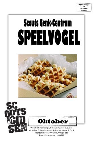 Oktober - Scouts Genk Centrum