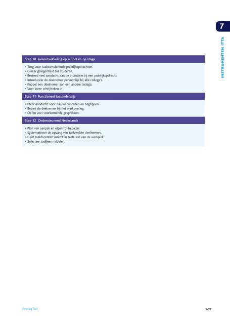 Drieslag Taal, Praktijkboek Taalbeleid Nederlands in het mbo (2010)