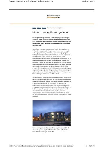 Modern concept in oud gebouw (.pdf) - Architectuur Lokaal