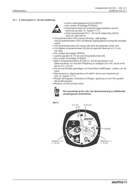 Vridsektordon SG 05.1 - SG 12.1 AUMATIC AC 01.1 ... - FS Data