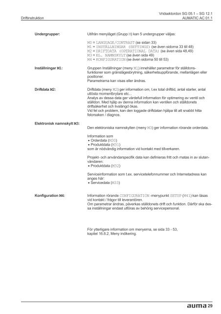 Vridsektordon SG 05.1 - SG 12.1 AUMATIC AC 01.1 ... - FS Data