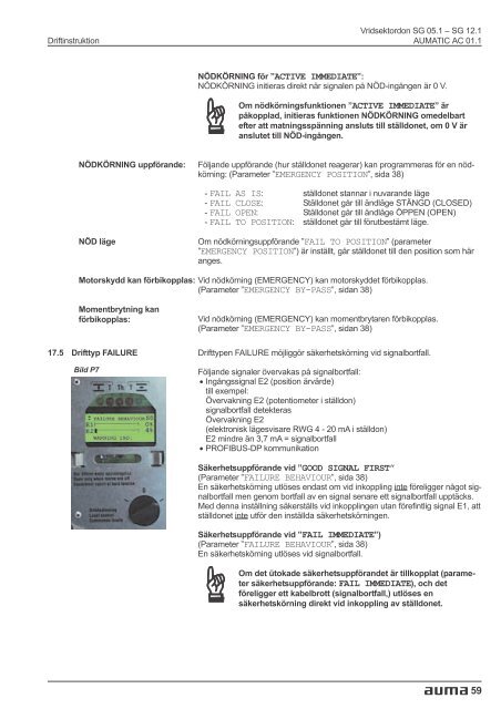 Vridsektordon SG 05.1 - SG 12.1 AUMATIC AC 01.1 ... - FS Data