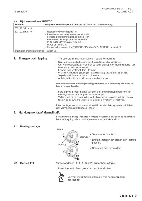 Vridsektordon SG 05.1 - SG 12.1 AUMATIC AC 01.1 ... - FS Data