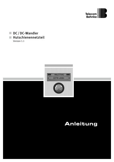 Anleitung - Telecom Behnke