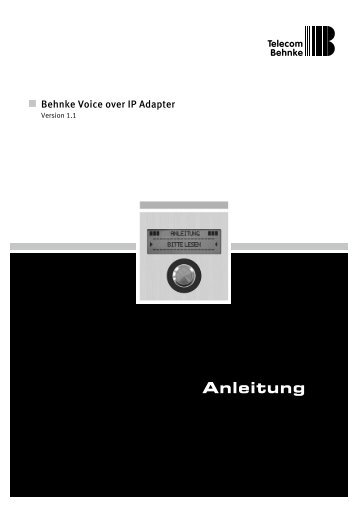 Anleitung V 1.1 - Telecom Behnke