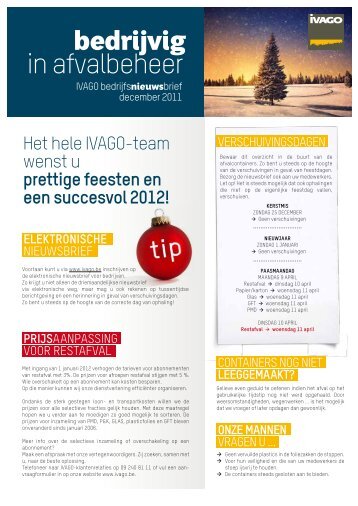 nieuwsbrief - december 2011 (pdf, 341 kB) - Ivago