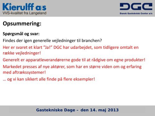 Aftræksproblemer og løsninger - Dansk Gas Forening