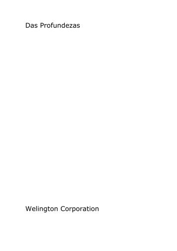 Das Profundezas - Welington Corporation