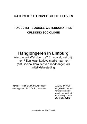 Hangjongeren in Limburg - LiSS