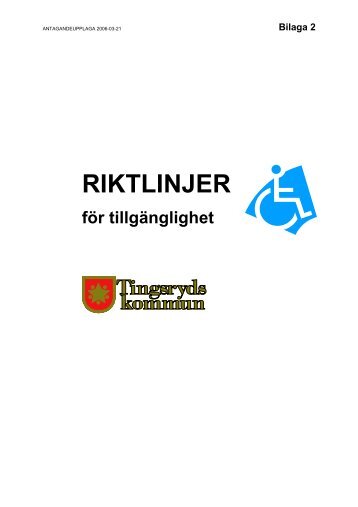 Riktlinjer för tillgänglighet - E-verktyget