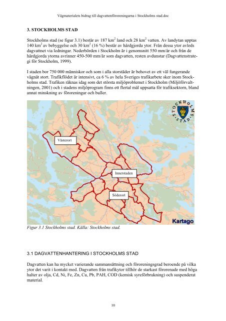 oreningarna inom Stockholms stad. - Stockholm Vatten