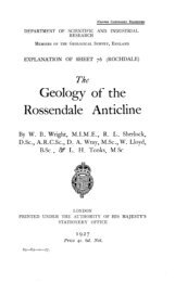 Geology of the Rossendale Anticline - the Yorkshire Geological ...