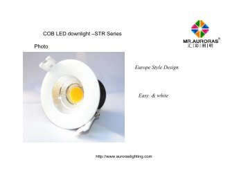  COB LED downlight –STR Series Europe Style Design Easy 