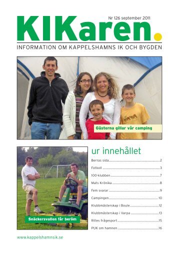 ur innehållet - Kappelshamns IK