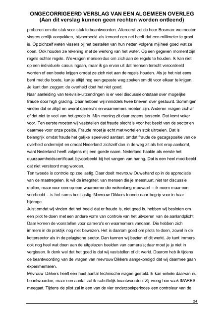 Ongecorrigeerd verslag AO Visserij.pdf - Tweede Kamer