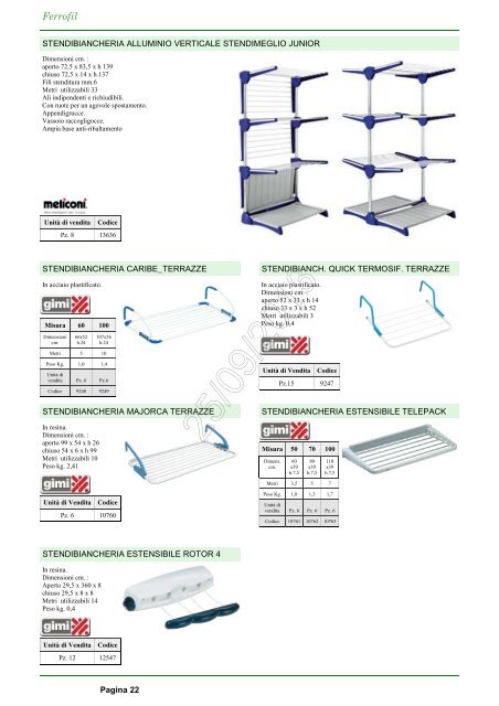 Catalogo Ferrofil 25/09/2013