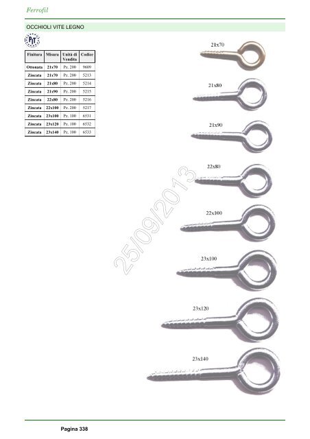 Catalogo Ferrofil 25/09/2013