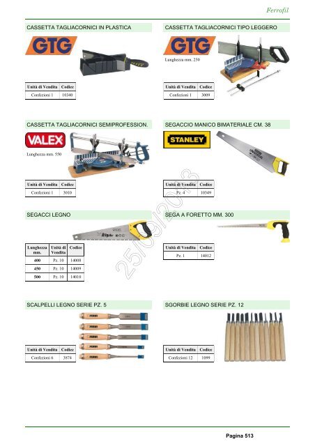 Catalogo Ferrofil 25/09/2013