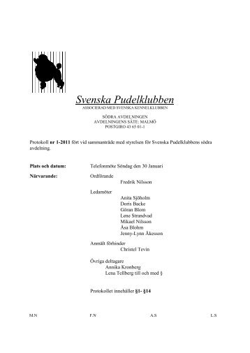 nr1 - Svenska Pudelklubben