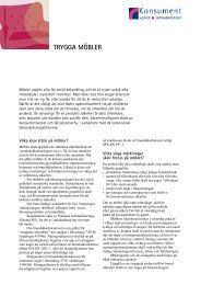 TRYGGA MÖBLER - Tukes
