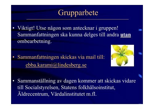 Ebbas inledning - Lindesberg.se