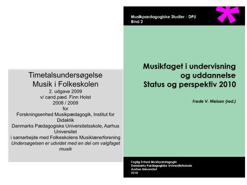 Musik- og kulturskolens udfordringer i lyset af et ... - MusikskoleIntra