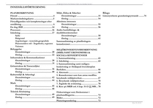 Planbeskrivning - Ängelholms kommun