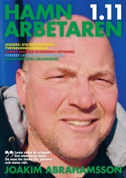 Hamnarbetaren nr 1 2011 - Svenska Hamnarbetarförbundet