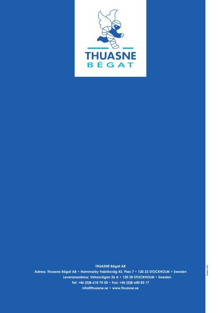 Thuasne Bégats katalog för Ortopediska hjälpmedel