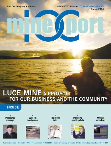 luce mine a project luce mine a project - Rio Tinto Iron Ore