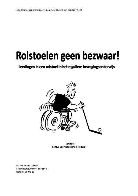 Rolstoelen geen bezwaar - Sports Media