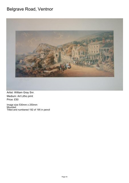 Burrows Prints Current Catalogue