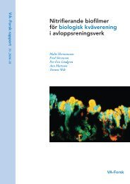 Nitrifierande biofilmer för biologisk kväverening i avloppsreningsverk