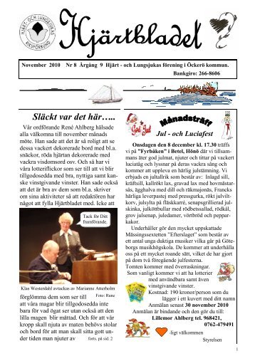 Hjärtbladet november 2010.pdf - Hjärt- och Lungsjukas Riksförbund